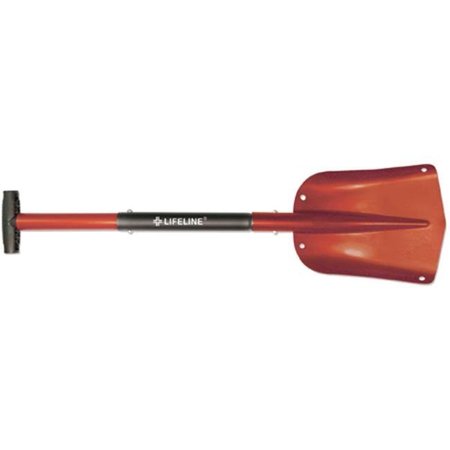 LIFELINE FIRST AID Sport Utility Shovel, Aluminum, Red 568201